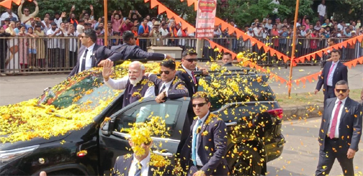 PM Modi in Udupi roadshow